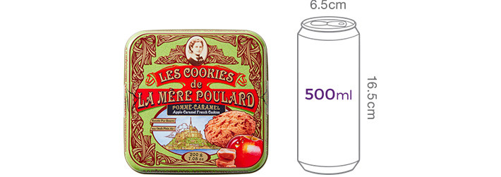 La Mere Poulard] Traditional French Tin Case Cookies 5 Types